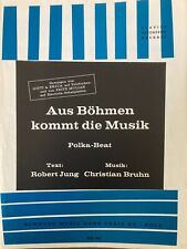 Aus Böhmen kommt die Musik Polka Beat Bruhn H. Knerr Solo Akkordeon Noten