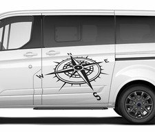 Aufkleber Kompass Windrose