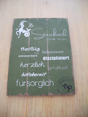 Holzschild sternzeichen - holzschild,
