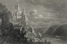 Rheinstein château sur - rheinstein,