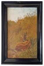 Antikes kleines Ölgemälde