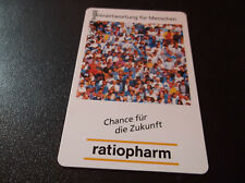 K 814/02.93 Telefonkarte Ratiopharm sauber gebraucht Aufl. 12000
