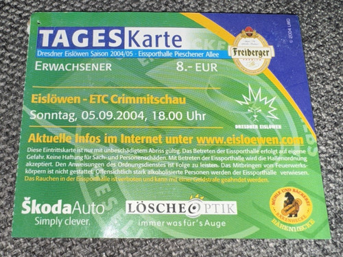 Eintrittskarte dresdner - eintrittskarte,