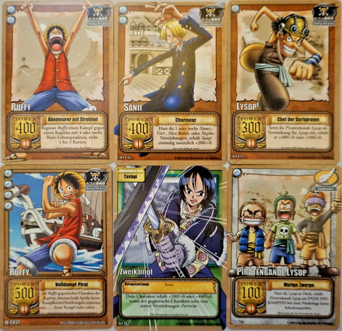 One piece sammelkarten 1999 - one,