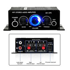 Mini Stereo Verstärker AMP 2 Kanal Lautsprecher für kleine Schlafzimmer an der