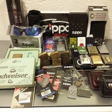 Zippo Feuerzeug Konvolut groß Zubehör,Feuerzeuge,Sonnenbrille,Stabfeuerzeug etc.