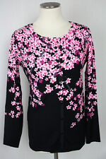 Damen Twinset Pulli+Cardigan Blumen Viskose IMAGINI Gr.38,40,42,44,46,50,54