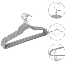 50 Stück Kleiderbügel Samt Baby bügel Erwachsene-Kleiderbügel Garderobenbügel DE