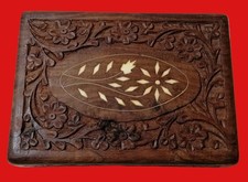 70er Indien Holz Dose