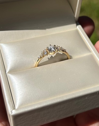 Verlobungs ring gold 585 lab - lab,