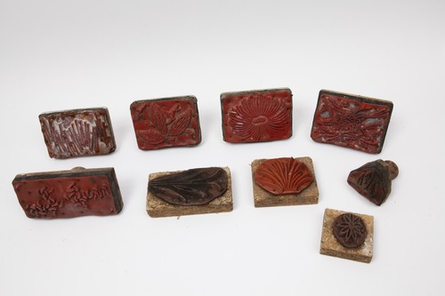 Alte malerstempel vintage - 9x,