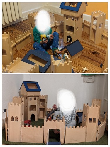 Große holzritterburg - große,