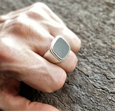 Siegelring Herren Silber Ring