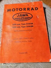 Betriebsanleitung Motorrad JAWA 250ccm, 350ccm, 1961, ALT, RAR