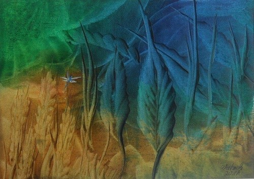 Enkaustik bild 30x40cm mit - 30x40cm,