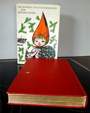 Kinder und Hausmärchen Brüder Grimm-DDR- Prachtausgabe in rotem Leder- Kopfgold