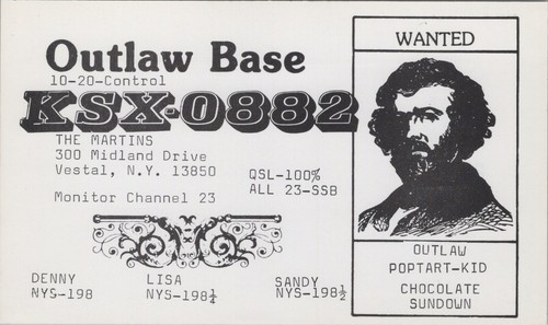 Vintage radio qsl postcard - vintage,
