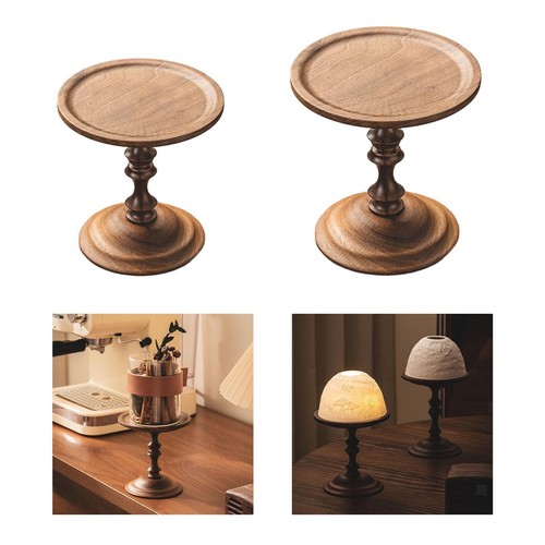 Runder kerzenhalter aus holz - runder,