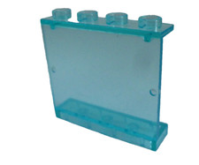 1 x LEGO® 4215/30007 City,Paneele,Wall 1x4x3 hellblau transparent