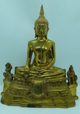 Buddha messing figur - messing,