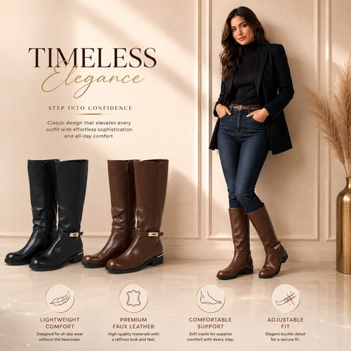 Damen kniehohe reitstiefel - damen,