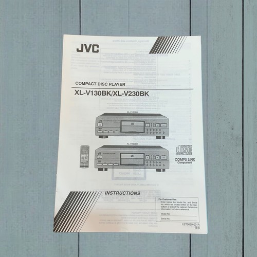 Jvc v130bk v230bk - jvc, xl-v130bk/xl-v230bk