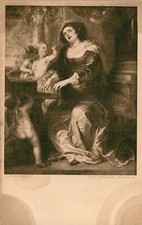 P P RUBENS DIE HEILIGE CACILIE - KAISER FREDERICH MUSEUM BERLIN POSTKARTE