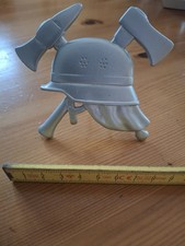 Feuerwehr Emblem, Logo, Schild,  Alu, Aluguß,  9x8 cm