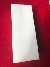 PTFE Teflon Zuschnitt Platte natur - weiß / 449 x 73 x 40 mm