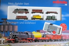 Märklin 29530 H0 Startpackung Dampflok mit Güterzug Gleise Trafo Digital