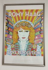 Romy Haag Love Revolution Poster 70er Rar Origina Widmung Autogramm Hippie Drag