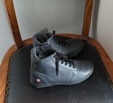 Softinos 37 Leder Sneaker hoch Stiefeletten Marine wie Neu