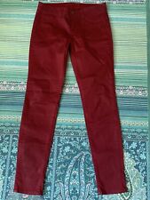 JBrand  Jeans Lederlook Damen   Gr. 28 D.Gr.(36/38)  Rot. NEU NP: 375$