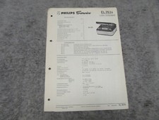 Schaltplan Service Manual für Philips Tonbandgerät EL3534 RK66