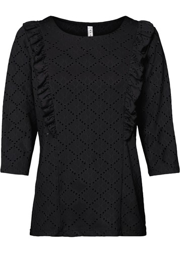 Jaquard shirt mit - mit, gr