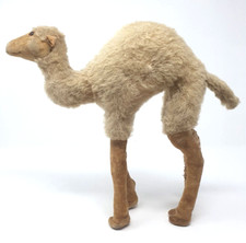 Steiff Dromedar Kamel | Stofftier Braun Wolle, 28cm | Rarität Vintage Selten