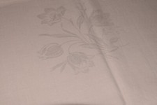 Alte Damast Tischdecke