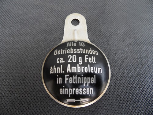 Originale ddr plakette ts8 - originale,