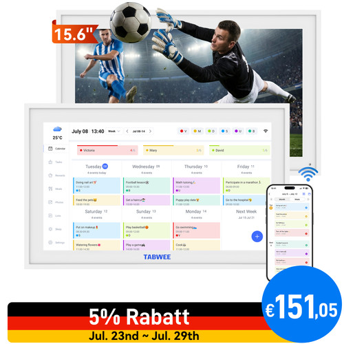 Tabwee 6zoll digitaler - tabwee, 15,6zoll