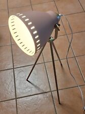 Stehleuchte Arbeitsleuchte, Metall Rosa, 3 Beine, Tischleuchte, Schaffrath