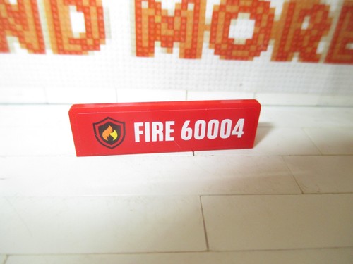 Lego platte 1x4x1 - 1x, schild
