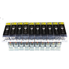 10x Schwarz für Canon PIXMA IP4850 MG5150 MG5250 MG5350 MG6150 MX885 mit CHIP