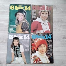 4 DDR Zeitschriften, "6 bis 14" ,Verlag für die Frau, gebraucht