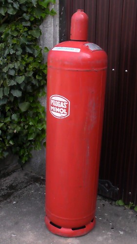 Gasflasche propan rot - gasflasche,