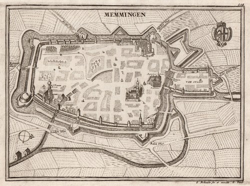 Memmingen original kupferstich - memmingen,
