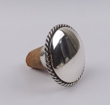 alter 835er Silber Flaschenverschluss Flaschenkorken Zierkorken Kordeldesign