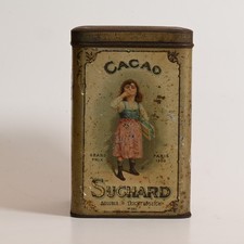 Antike suchard cacao blechdose - cacao,