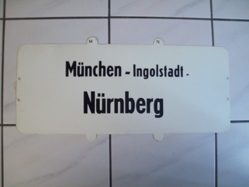 Deutsche bahn zuglaufschild - deutsche,