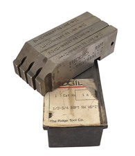 Ridgid BSPT 1/2 - 3/4 Gewinde Schneidbacken fast wie Neu Steigung 19G "