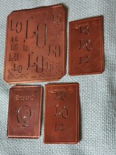 4 alte Kupferschablonen